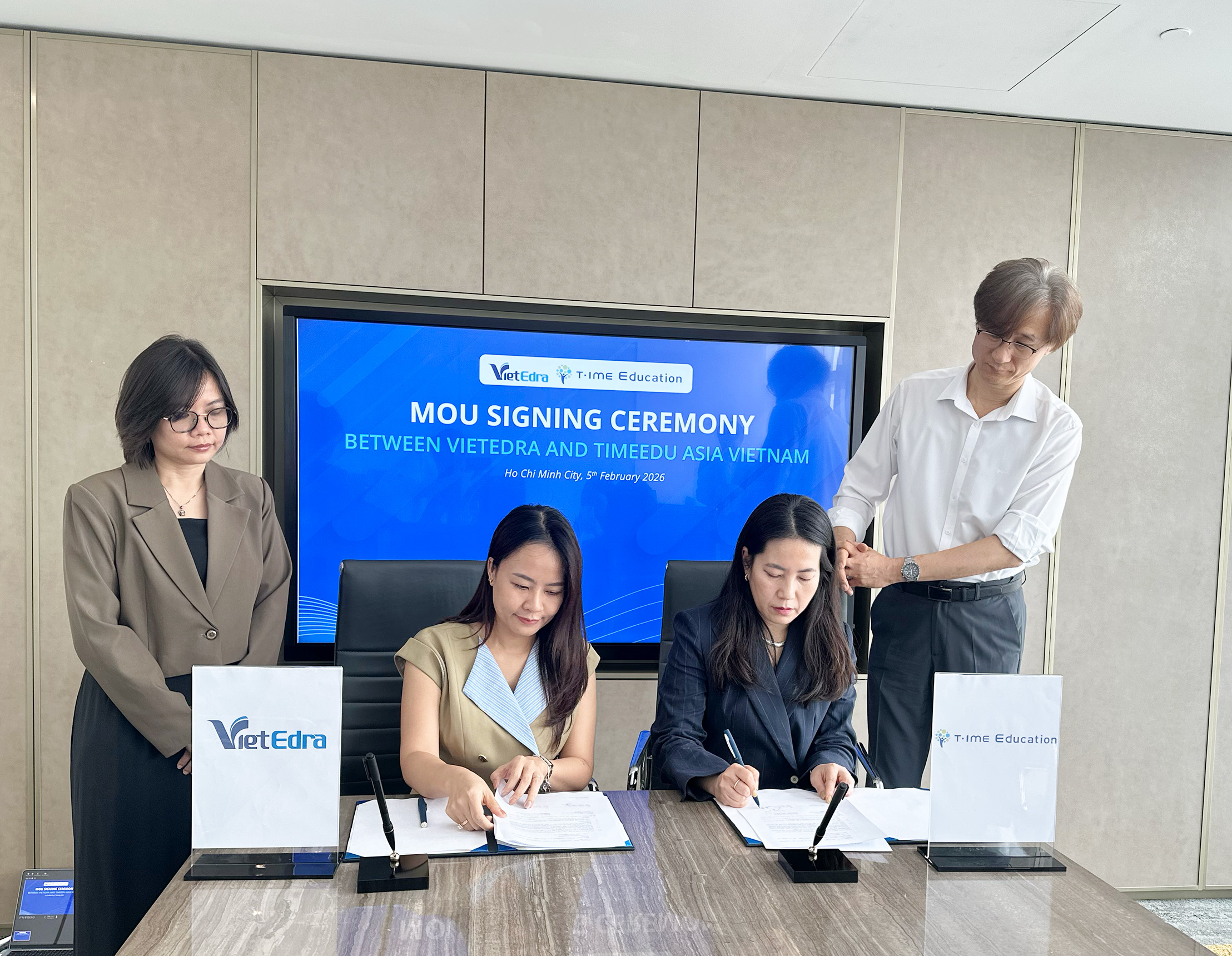 VietEdra and T-ime Education officially mark their second agreement on February 5, 2026, reinforcing their strategic partnership in Vietnam.